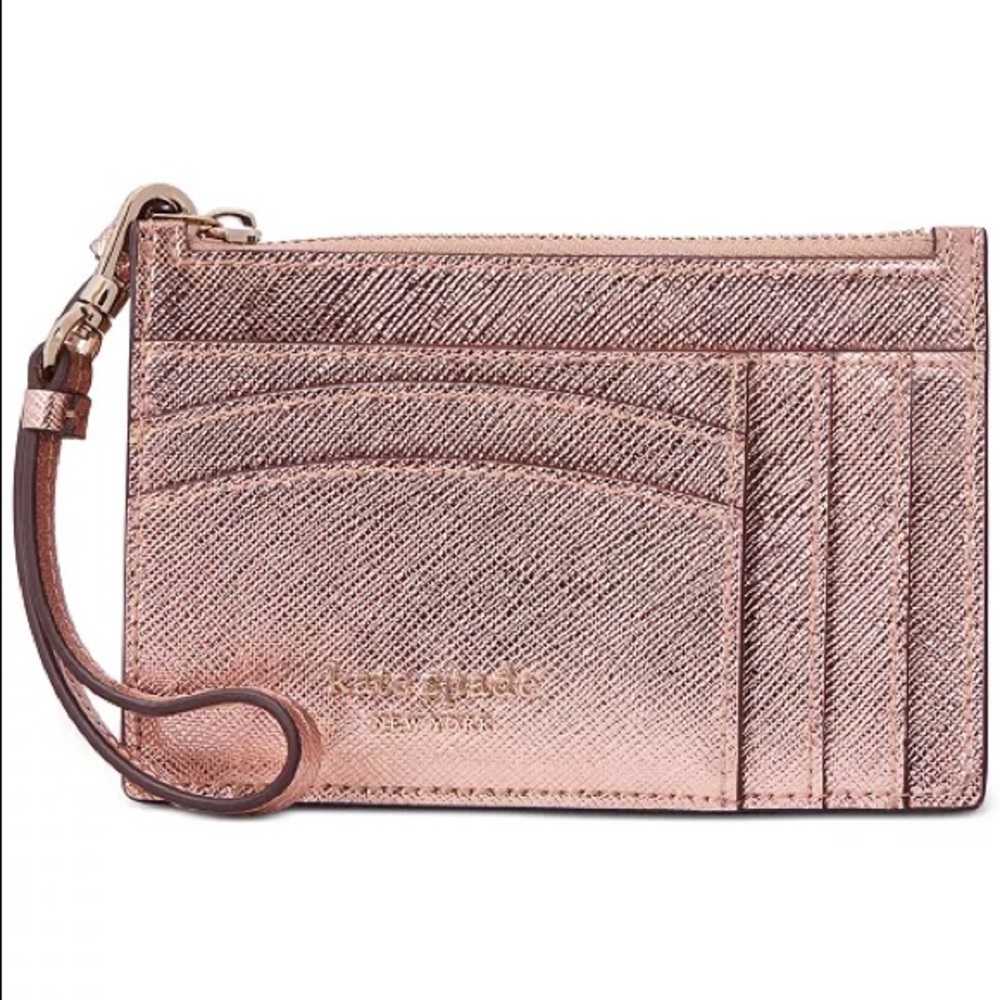 Kate spade rose gold Spencer wristlet